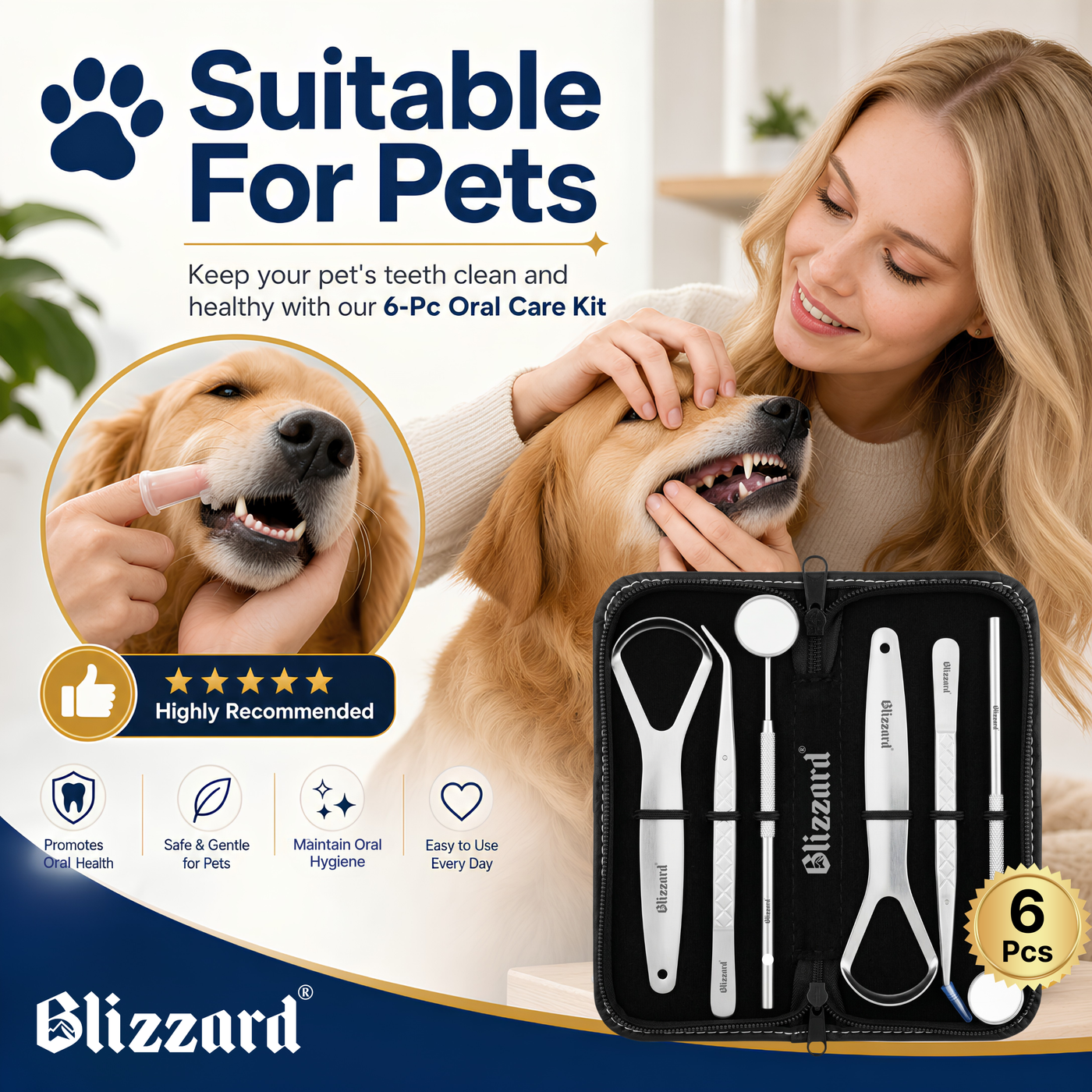 Oral care kit also suitable for pets
