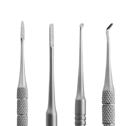 Mouseover Image, Blizzard® Professional Ingrown Toenail Kit – 3-Pcs blacks files and probe podiatry tool set for ingrown nail treatment