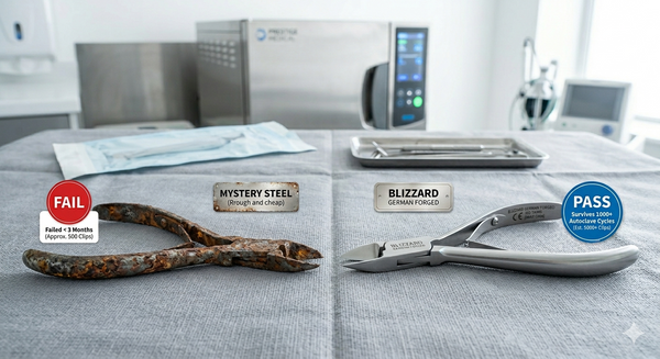 German Forged vs. Mystery Steel: Why Cheap Nippers Are Destroying Your Clinic’s Bottom Line