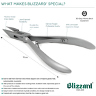 Blizzard® Ingrown Toenail Clippers for Thick Nails – 15cm, Arrow Head