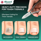 Blizzard® Professional Toenail Clippers for Thick Nails – 14.5cm, Straight Head, Smooth Handles