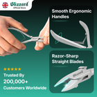 Blizzard pliers with smooth ergonomic handles and razor-sharp straight blades, trusted by 200,000+ customers worldwide.