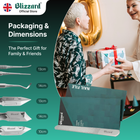 Blizzard Official Store packaging and dimensions with a gift exchange scene.