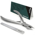 Metal nail nipper with 'Blizzard' branding on a white background