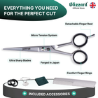 Blizzard Pro | Professional Hair Cutting Scissors & Grooming Kit – 16cm