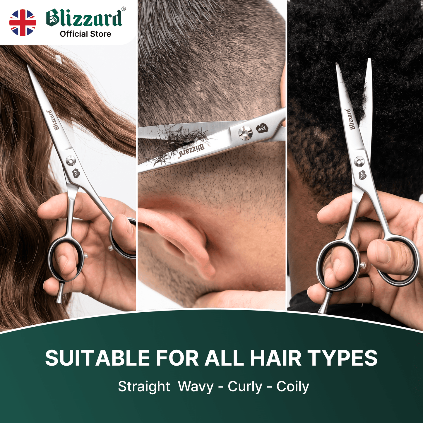 Blizzard Pro | Professional Hair Cutting Scissors & Grooming Kit – 16cm