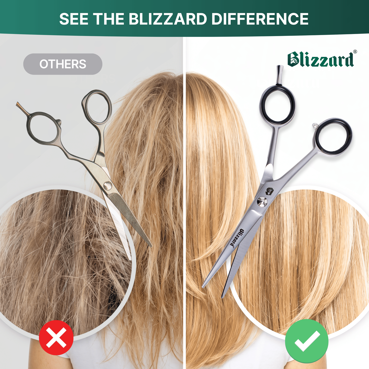 Blizzard Pro | Professional Hair Cutting Scissors & Grooming Kit – 16cm