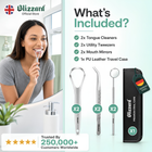 Blizzard 6-Pcs Dental Hygiene Kit | Stainless Steel Oral Care Set