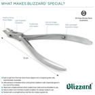 Blizzard® Professional Cuticle Cutter for Tough Skin - 12cm, 5mm Head