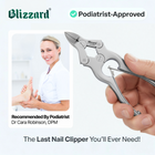 Load image into Gallery viewer, Blizzard® heavy duty toenail clippers in use by seniors and podiatrists for cutting thick or stubborn nails and ensuring proper nail care
