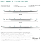 Blizzard® Professional Ingrown Toenail Kit | 3-Pcs Double-Ended Files & Probe Podiatry Set