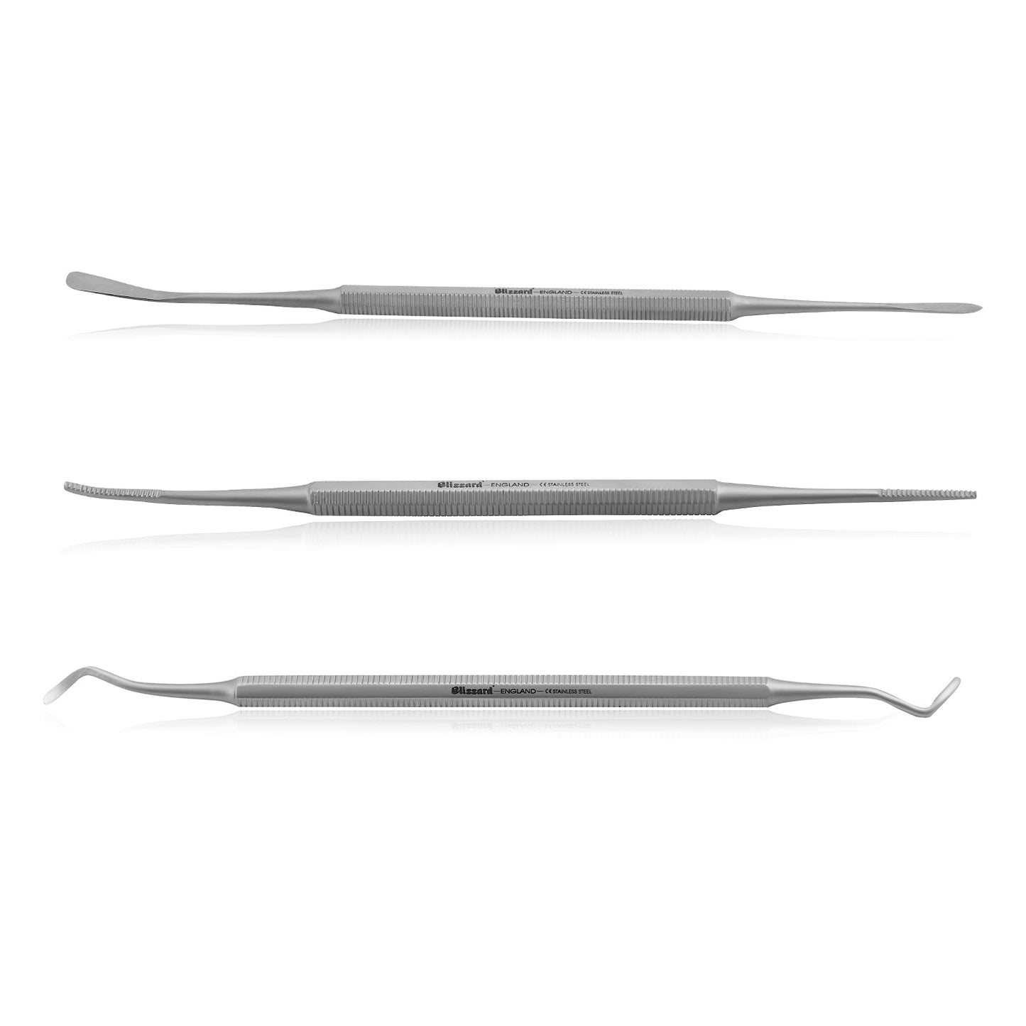 Blizzard® Professional Ingrown Toenail Kit – 3-Pcs double-ended files and probe podiatry set for ingrown nail treatment