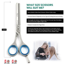 Load image into Gallery viewer, Blizzard® Hair Thinning Scissors Vg-10 Cobalt 14Cm | Matt Finish

