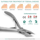 Load image into Gallery viewer, Blizzard® Ingrown Nail Clipper For Thick Nails 13Cm | Arrow Head Toenail Nippers
