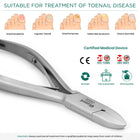 Load image into Gallery viewer, Blizzard® Diabetic Nail Clipper For Thick Nails 14.5Cm | Straight Head Toenail Nippers
